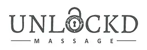 Unlockd Massage logo with padlock.